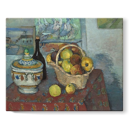 Still life with a soup tureen (stretched canvas)