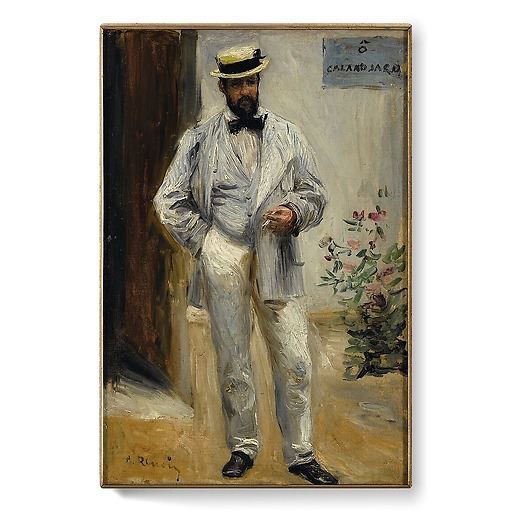 Portrait de Charles Le Coeur (1830-1906), architecte, frère du peintre Jules Le Coeur, ami de Renoir (toiles sur châssis)