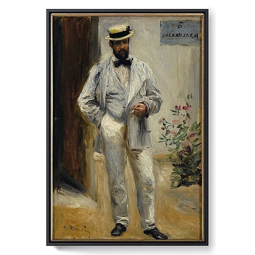 Portrait de Charles Le Coeur (1830-1906), architecte, frère du peintre Jules Le Coeur, ami de Renoir (toiles encadrées)