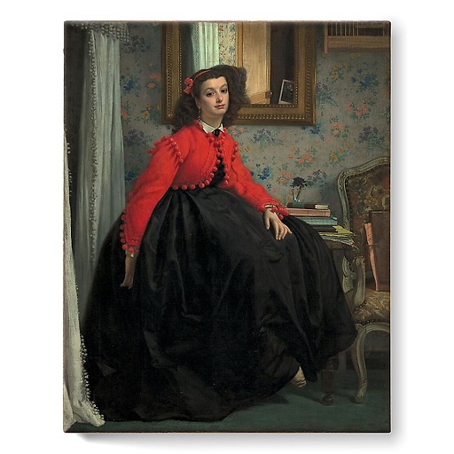 Portrait of Miss L.L. (stretched canvas)