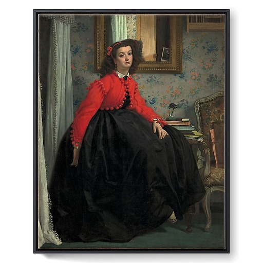 Portrait of Miss L.L. (framed canvas)