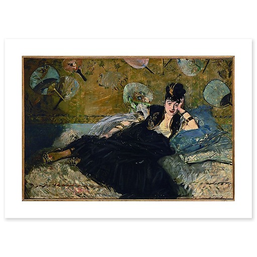 Woman with Fans (canvas without frame)