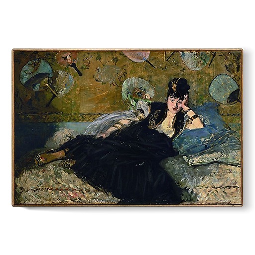 Woman with Fans (stretched canvas)