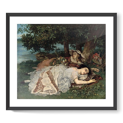 Les demoiselles du bord de la Seine (framed art prints)