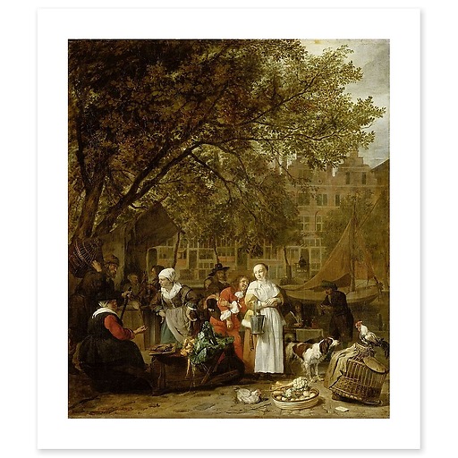 Amsterdam Herbal Market (canvas without frame)