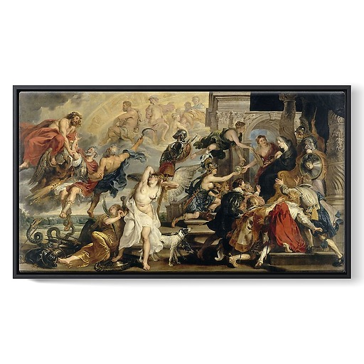 The Apotheosis of Henry IV and the proclamation of the Regency of Marie de Médicis, May 14, 1610 (framed canvas)