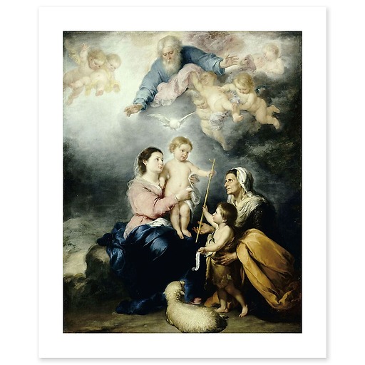 The Holy Family, known as the Virgin of Seville (canvas without frame)