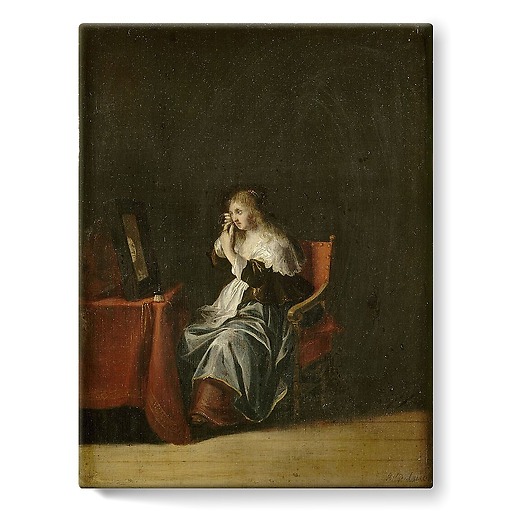 The Sight: Woman with a Mirror (stretched canvas)