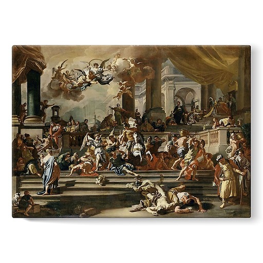 Heliodorus driven out of the temple (stretched canvas)