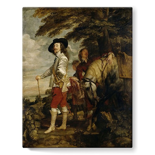 Charles I, King of England hunting (stretched canvas)