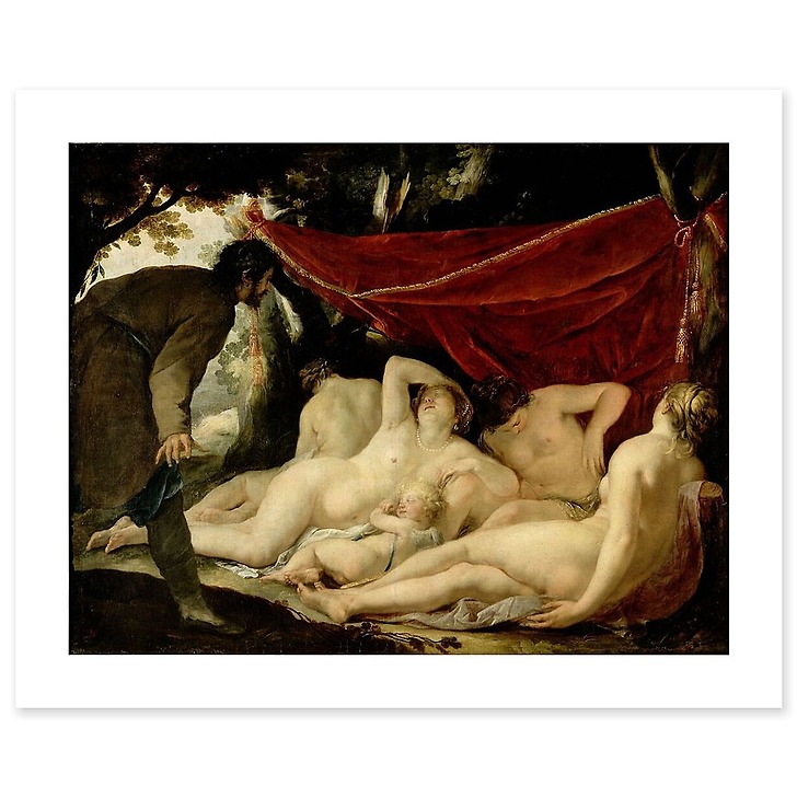 Vénus et les Grâces surprises par un mortel (toiles sans cadre)