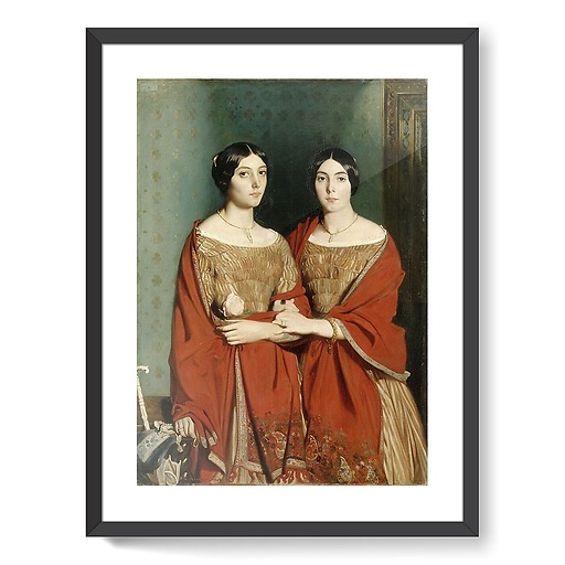 Mesdemoiselles Chassériau dit les deux soeurs (affiches d'art encadrées)
