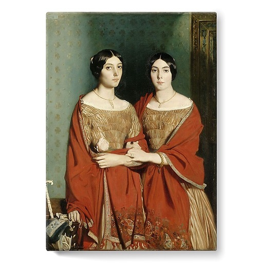 Ladies Chassériau said the two sisters (stretched canvas)