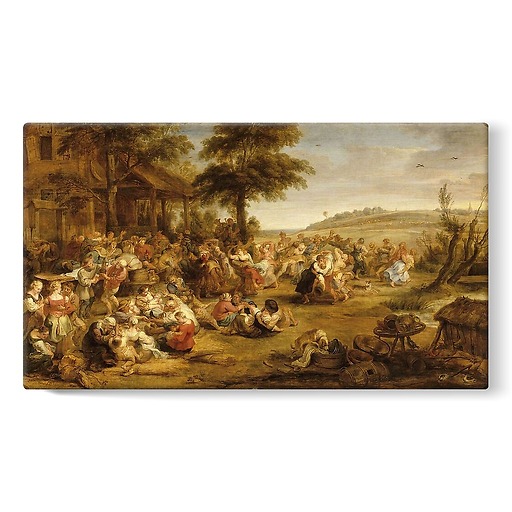 The fair or Village Wedding (stretched canvas)