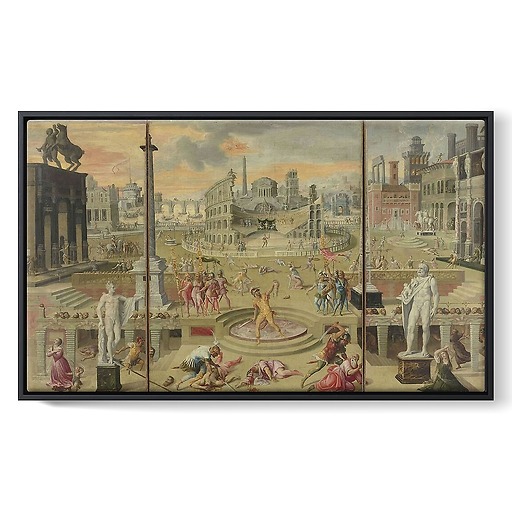 The Triumvirate Massacres (framed canvas)