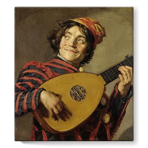Buffoon with a Lute (stretched canvas)