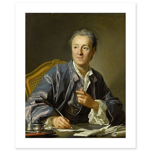 Denis Diderot, writer (canvas without frame)