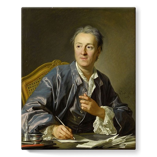 Denis Diderot, writer (stretched canvas)