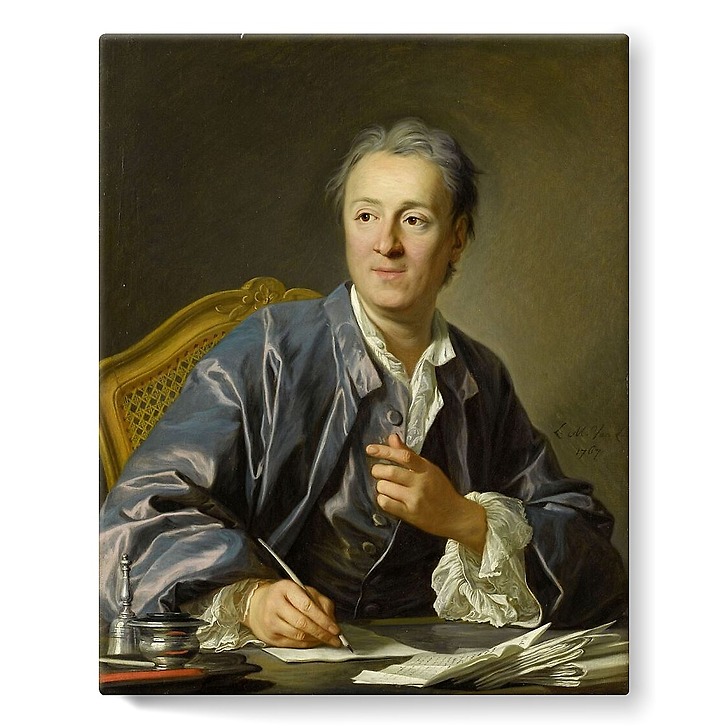 Denis Diderot, écrivain (toiles sur châssis)