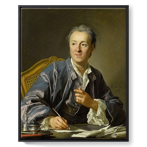 Denis Diderot, writer (framed canvas)