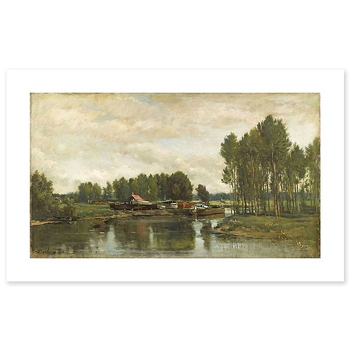 Boats on the Oise (canvas without frame)