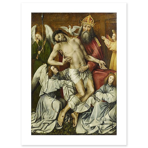 Le Trône de Grâce ou la Sainte Trinité avec Dieu le fils soutenu par Dieu le Père (affiches d'art)