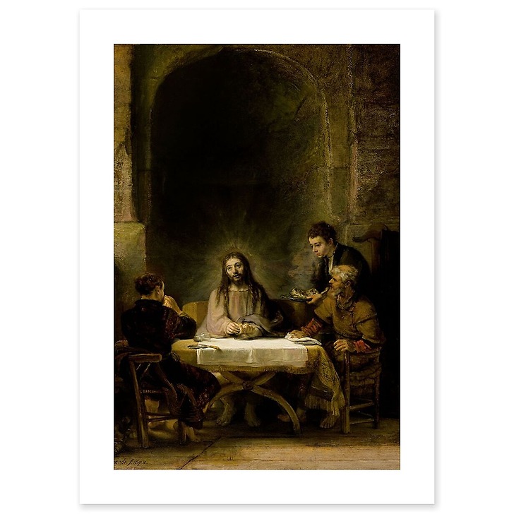 Christ revealing himself to the Emmaus pilgrims (art prints)