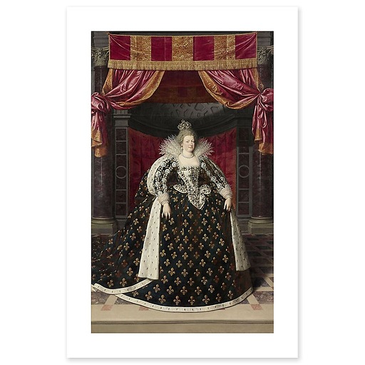 Marie de Médicis, Queen of France (canvas without frame)