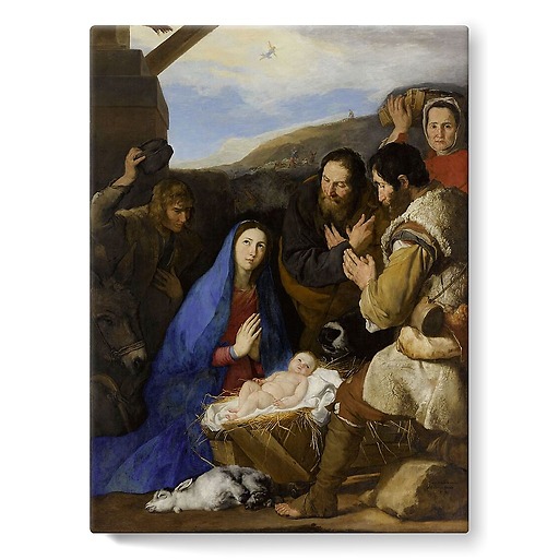 The Worship of the Shepherds (stretched canvas)
