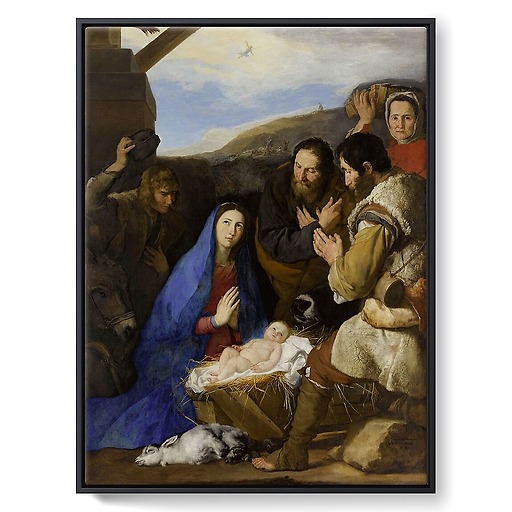The Worship of the Shepherds (framed canvas)