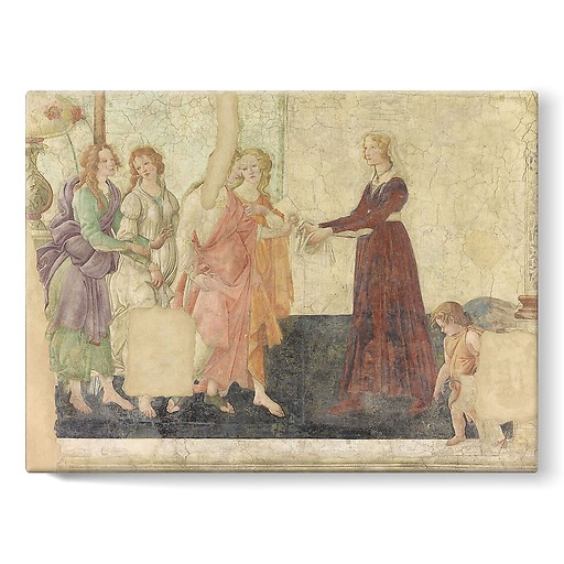 Venus and the Graces offering gifts to a young girl (stretched canvas)