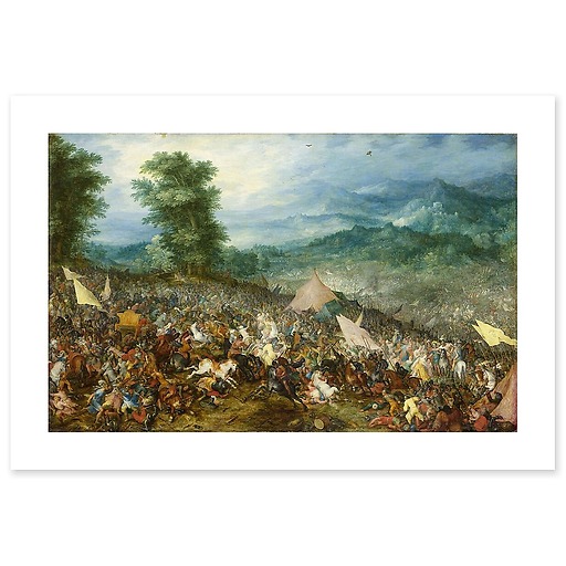 La bataille d'Issos dit autrefois Bataille d'Arbelles (affiches d'art)