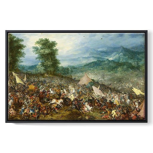 La bataille d'Issos dit autrefois Bataille d'Arbelles (toiles encadrées)
