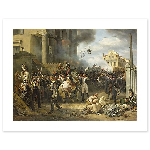 La Barrière de Clichy, défense de Paris le 30 mars 1814 (affiches d'art)