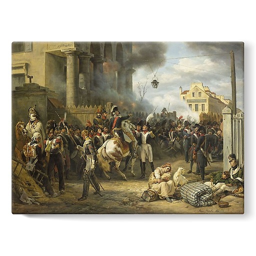 The Clichy Barrier, defence of Paris on March 30, 1814 (stretched canvas)