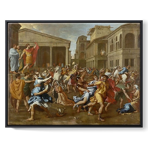 The Rape of the Sabine Women (framed canvas)