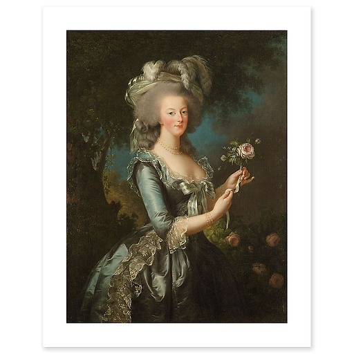 La reine Marie-Antoinette dit "à la Rose" (affiches d'art)