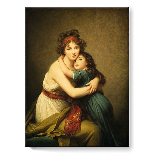 Mrs Vigée-Le Brun and her daughter, Jeanne-Lucie, known as Julie (stretched canvas)