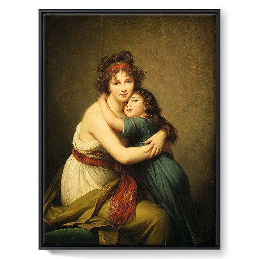 Madame Vigèe-Le Brun et sa fille, Jeanne-Lucie, dite Julie (toiles encadrées)