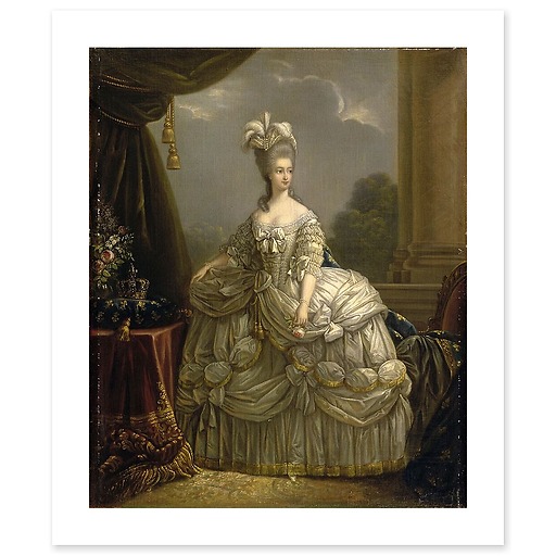 Portrait of Queen Marie-Antoinette (canvas without frame)