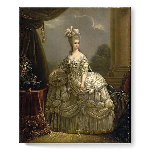Portrait of Queen Marie-Antoinette (stretched canvas)