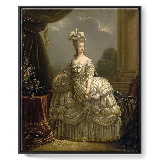 Portrait of Queen Marie-Antoinette (framed canvas)