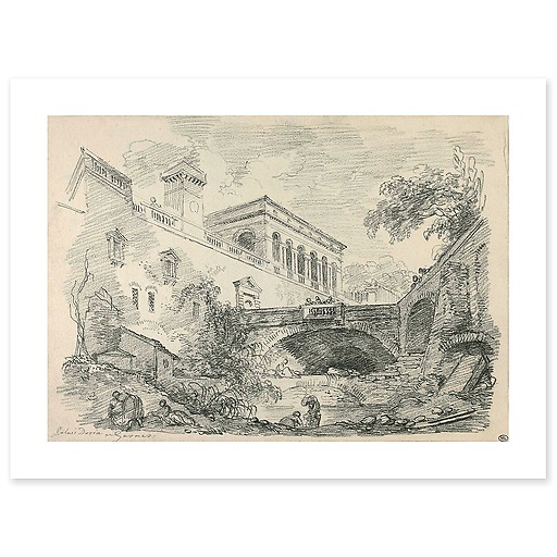 View of the Doria Palace (canvas without frame)