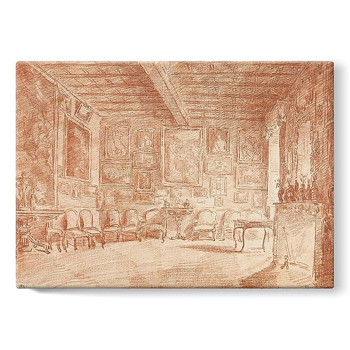 The salon of the bailiff of Breteuil (stretched canvas)
