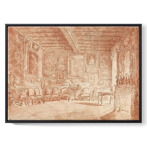 The salon of the bailiff of Breteuil (framed canvas)