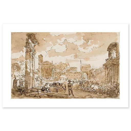 The Campo Vaccino (canvas without frame)