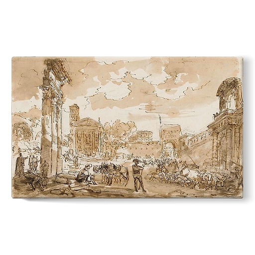 The Campo Vaccino (stretched canvas)