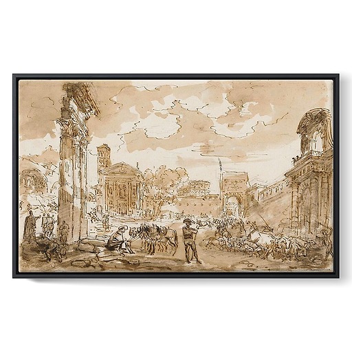 The Campo Vaccino (framed canvas)