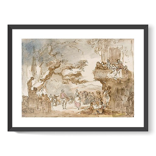 Village dance (framed art prints)