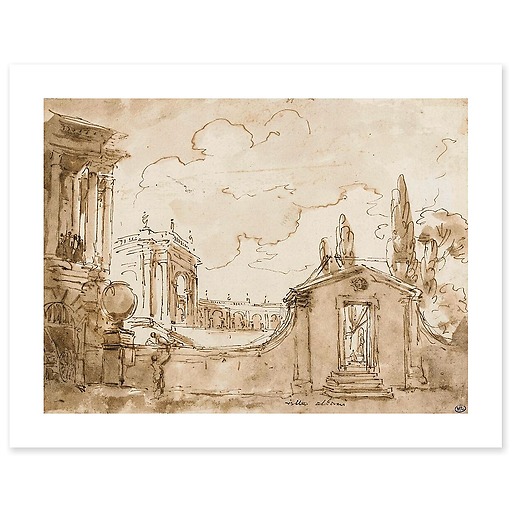 View of Villa Albani (art prints)